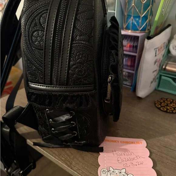 Loungefly Disney Villains Lace/Scalloped Backpack - Picture 2 of 3